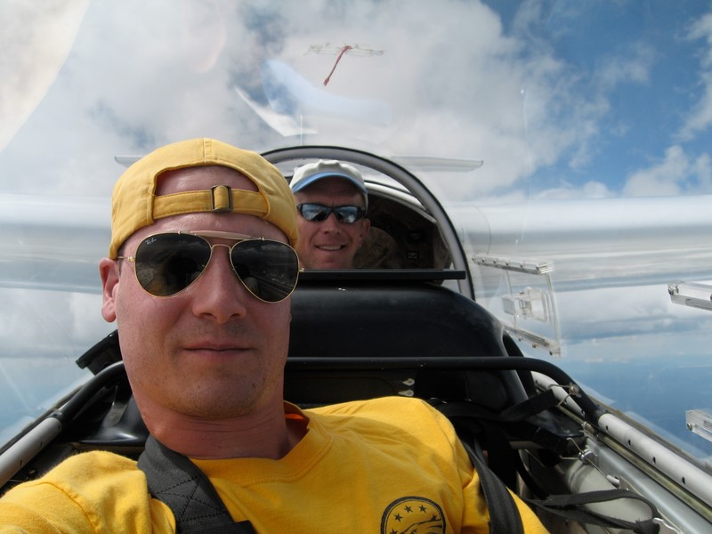 Dillon K and Friend in an L-23 at Driggs